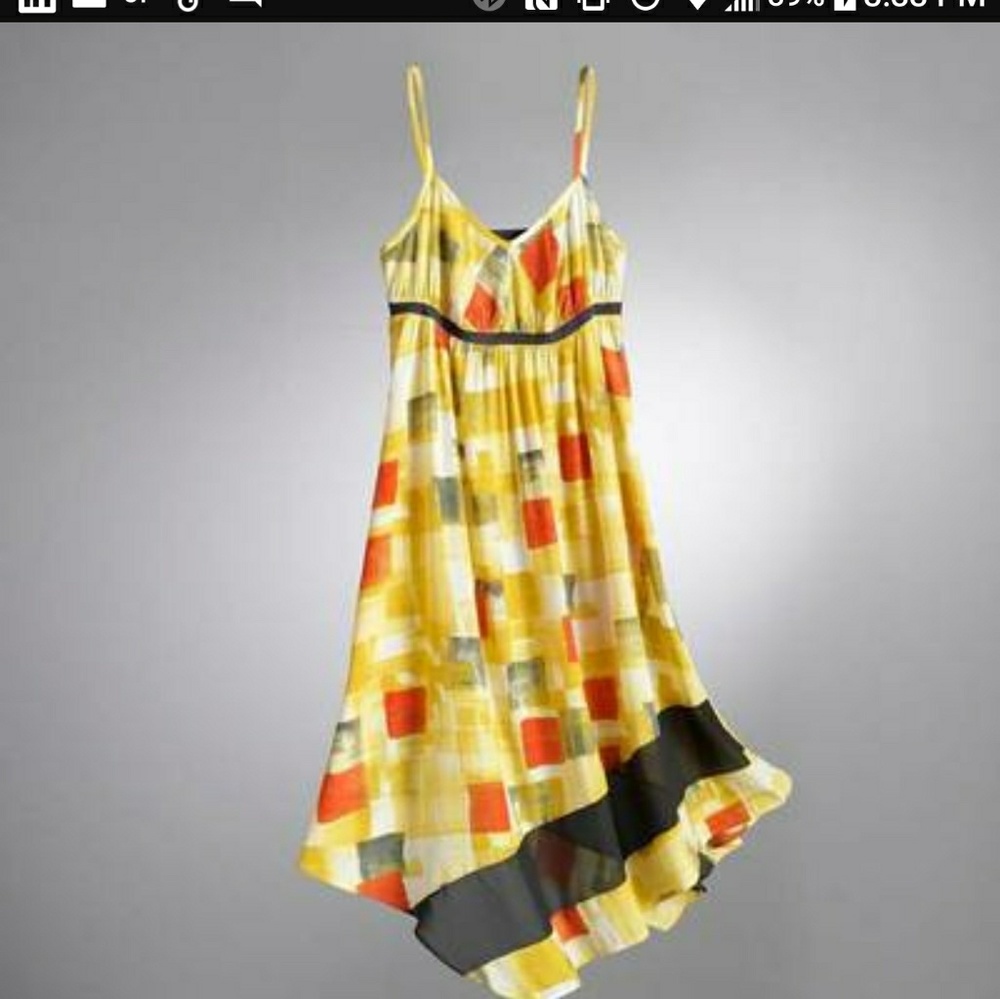Vera wang multicolored dress (size s)